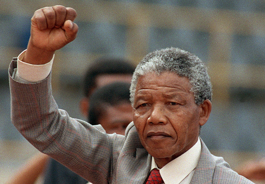 Nelson Mandela is released from Victor Verster Prison outside Cape Town, South Africa after 27 years as a political prisoner.