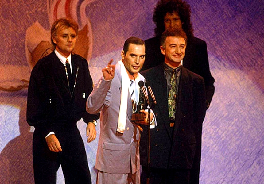 Freddie Mercury made his final public appearance on stage when he joined the rest of Queen to collect the Brit Award for Outstanding Contribution to Music.