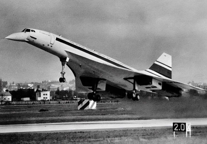 The Concorde airplane was tested for the first time in Toulouse, France.