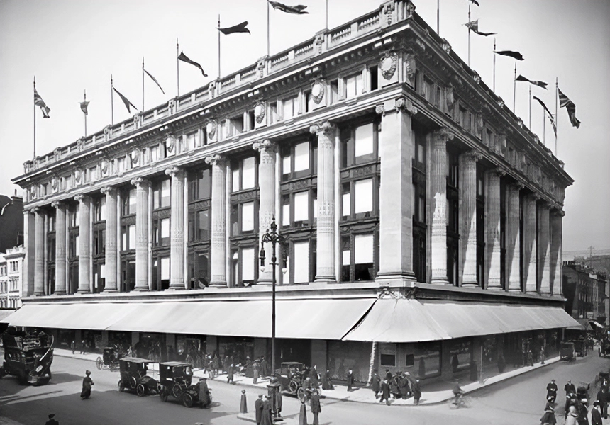 Selfridges store (named after its owner Harry Gordon Selfridge) was opened in London's Oxford Street.