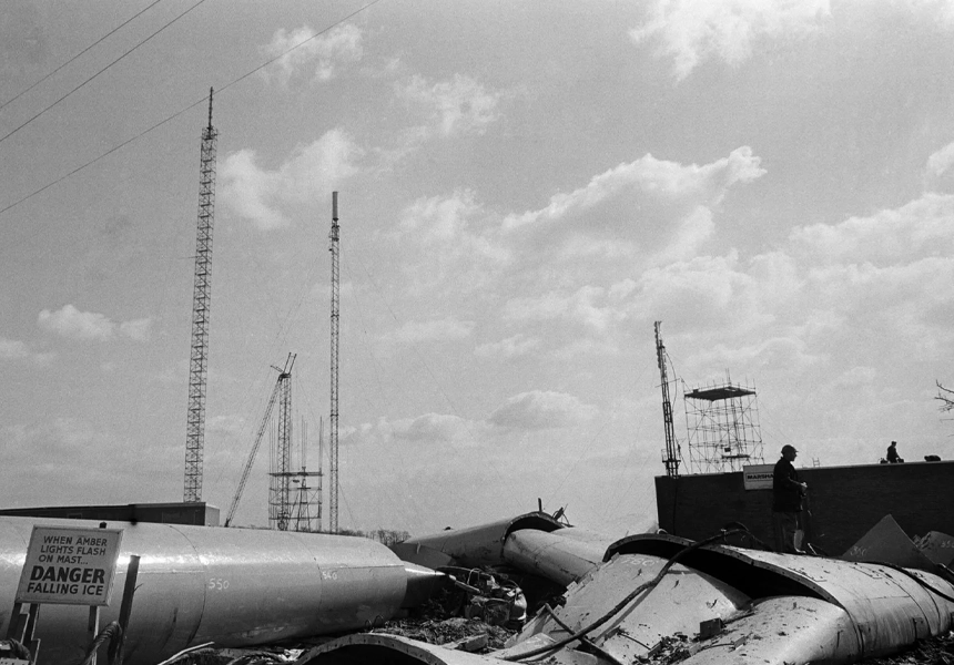 The 385-metre-tall (1,263 ft) TV-mast at Emley Moor transmitting station, United Kingdom, collapses due to ice build-up.