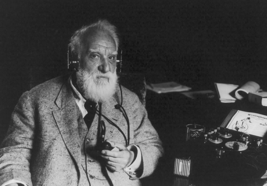 The Scottish-born inventor, Alexander Graham Bell, patented the first practical telephone.
