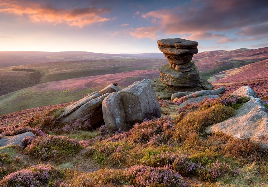 The Peak District (which covers Derbyshire, Cheshire, Staffordshire, Yorkshire and Greater Manchester) was officially confirmed as the United Kingdom's first National Park.