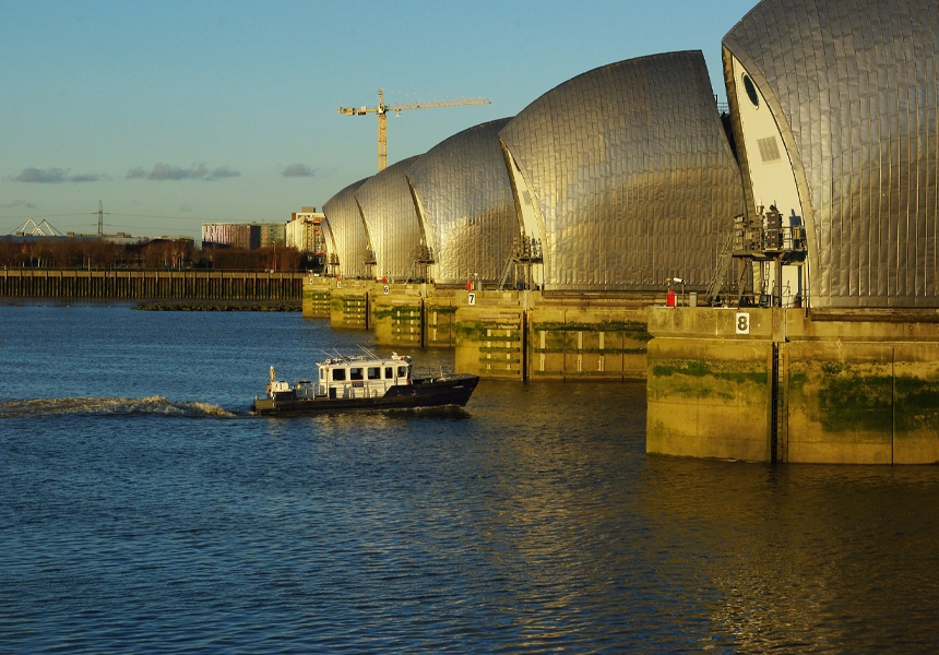 The Thames Barrier is officially opened, preventing the floodplain of most of Greater London from being flooded except under extreme circumstances.