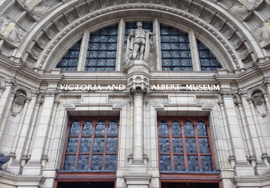 Queen Victoria laid the foundation stone of the newly named Victoria & Albert Museum, and proclaimed, "I trust it will remain for ages a monument of discerning liberty and a source of refinement and progress".