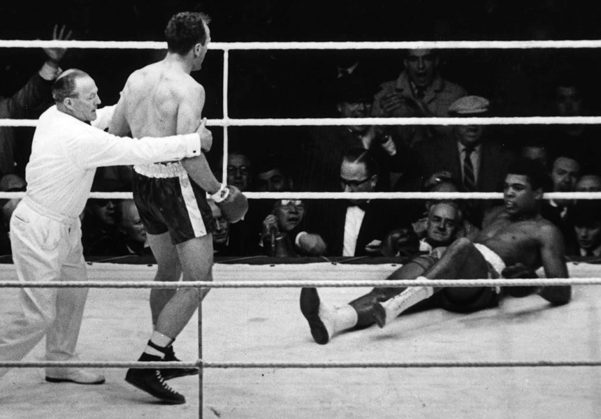 Henry Cooper knocked Cassius Clay (Muhammad Ali) to the floor in round four at Wembley Stadium, London, but by the sixth, with Cooper badly cut, the fight was stopped and Clay remained world heavyweight boxing champion.