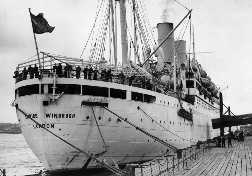 The Empire Windrush ship arrived at Tilbury Docks in Essex, bringing the first of hundreds of thousands of people who came to Britain between 1948 and 1971 to help rebuild the country after the war.