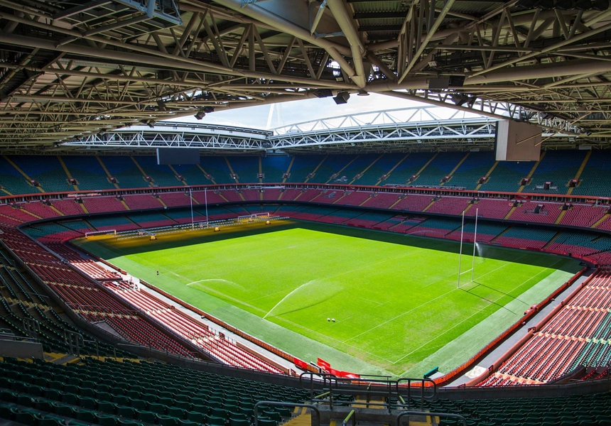 1999 - The National Stadium of Wales (also known as the Millennium Stadium and Principality Stadium) held its first major event, an international rugby union match, when Wales beat South Africa in a friendly by 29–19 before a test crowd of 29,000.