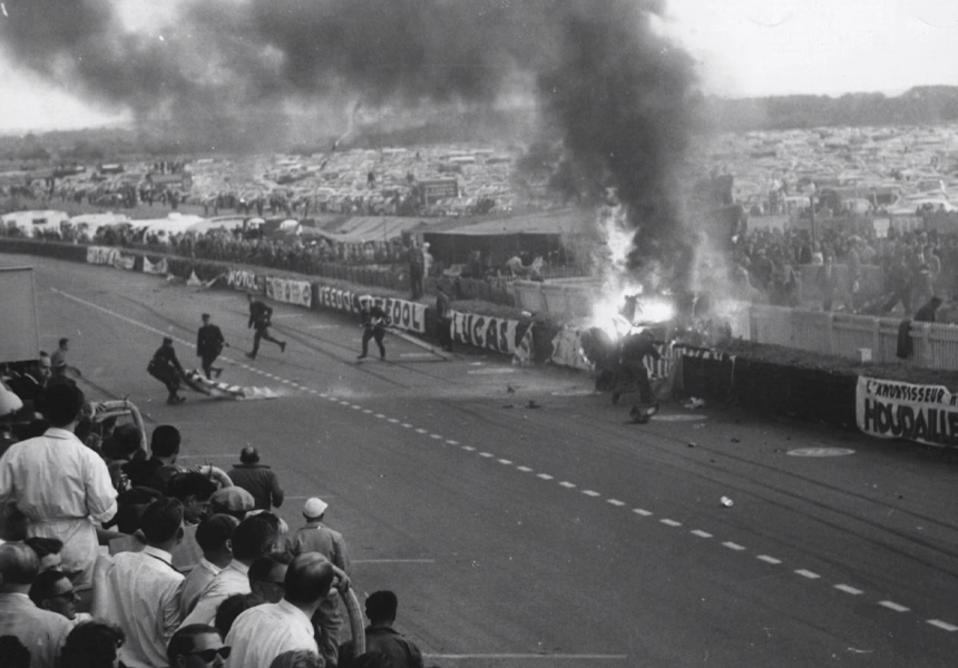 Eighty-three spectators are killed and at least one hundred are injured after an Austin-Healey and a Mercedes-Benz collide at the 24 Hours of Le Mans, the deadliest ever accident in motorsports.