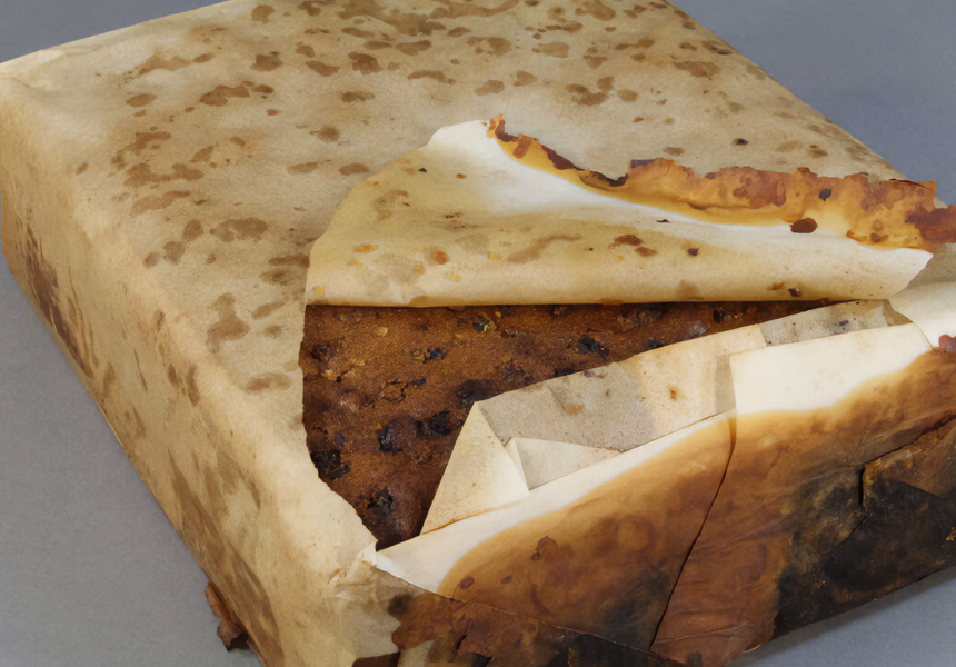 A century-old fruit cake was discovered in Antarctica that was “almost edible.” The cake was found wrapped in paper inside a tin, and it is believed to have been made by the British biscuit company Huntley & Palmers.