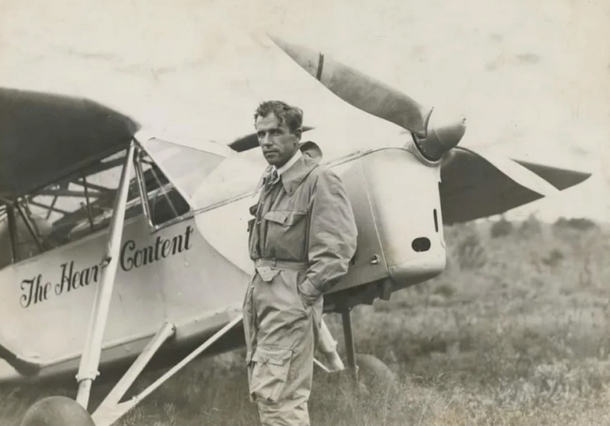 Scottish aviator, Jim Mollison made the first westbound solo transatlantic flight in a light aircraft when he arrived in New Brunswick, Canada after leaving Portmarnock in Ireland 30 hours earlier.