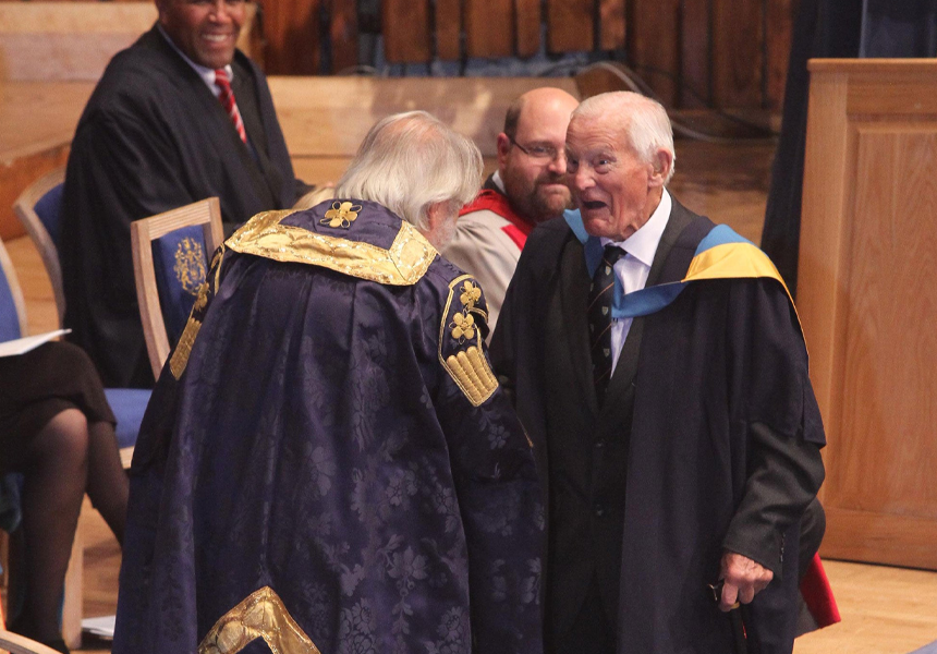 93 year old Clifford Dadson, from Cumbria become the oldest graduate in the UK after receiving an Arts degree from the Open University.