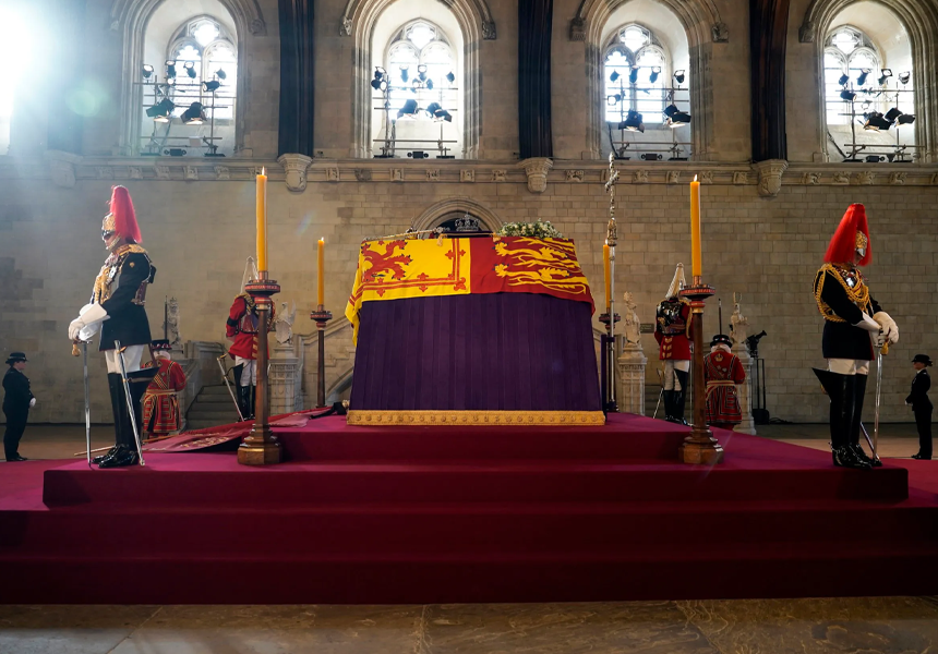 The State Funeral for Her Majesty The Queen took place at Westminster Abbey. The Queen's Coffin had been Lying-in-State since the evening of Wednesday 14th September.