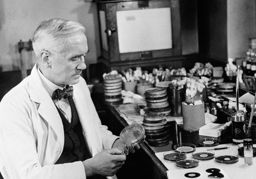 Alexander Fleming accidentally discovered what later became known as penicillin when he found that a mould had developed on an accidentally contaminated staphylococcus culture plate. His ‘bacteria killer’ discovery changed the world of modern medicine and has saved millions of people around the world.