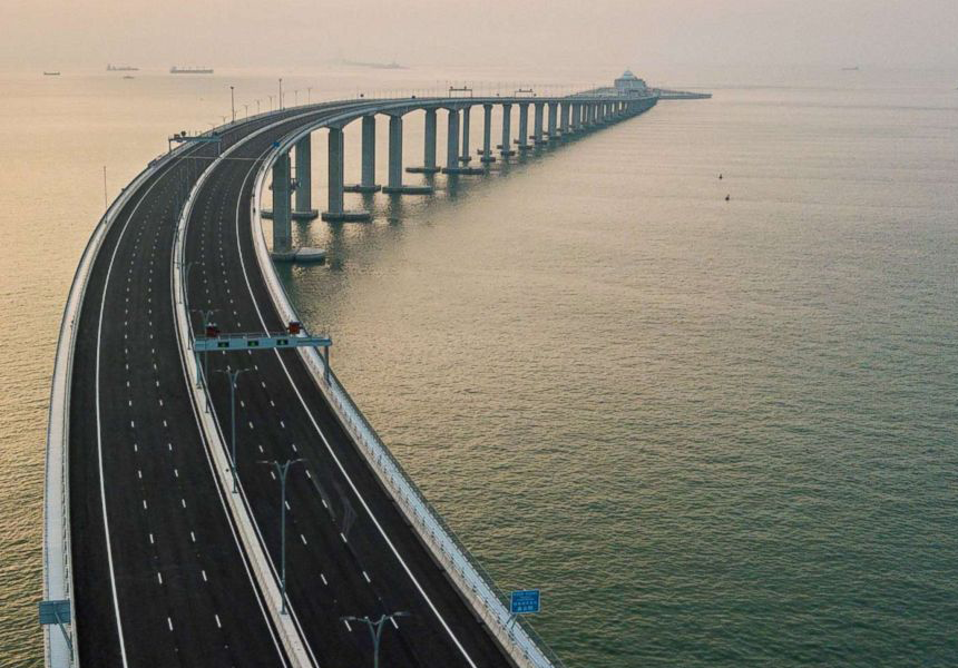 The world’s longest over sea bridge opened in China. The 34.2-mile bridge links the cities of Hong Kong and Macau to mainland China. The bridge reduced what was a four-hour journey, to just 45 minutes.