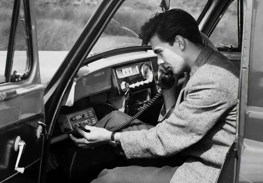 The first use of a car phone, with a call from Cheshire to London. A mere twenty five people had paid the astronomical sum of £200 each for one of the phones.