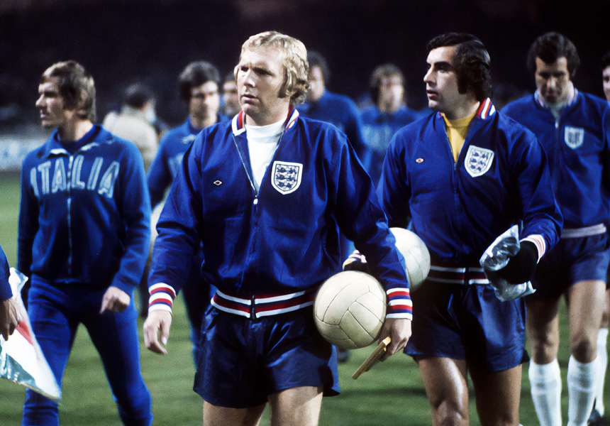 Bobby Moore made his 108th and final appearance for England against Italy which featured 108 caps, 90 of which were as captain, and most importantly included the game which saw England lift the world cup trophy in 1966.