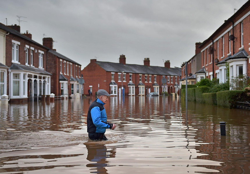 Floods in Cumbria brought devastation to towns such as Cockermouth. In just 24-hours the total rainfall at Seathwaite was 31.44cm (12.4 inches); a UK record for a single location in any given 24-hour period.