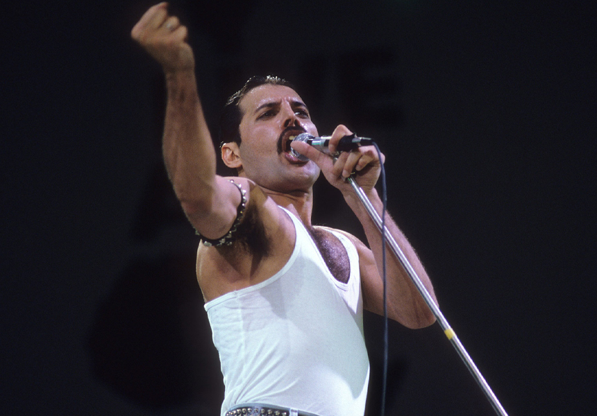 Queen frontman Freddie Mercury (born Farrokh Bulsara) died at the age of 45, following complications from the AIDS virus. His death came just one day after he announced his diagnosis. Mercury co-founded Queen in 1970, and remained the band’s frontman throughout his life.