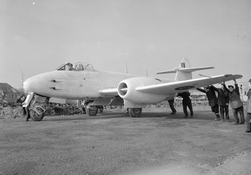 Captain H J Wilson became the first man to exceed 600 miles per hour (970 km/h), flying a Gloster Meteor jet fighter at Herne Bay in Kent. The aircraft was powered by two 3,500 lb thrust Rolls Royce Derwent V turbojets.