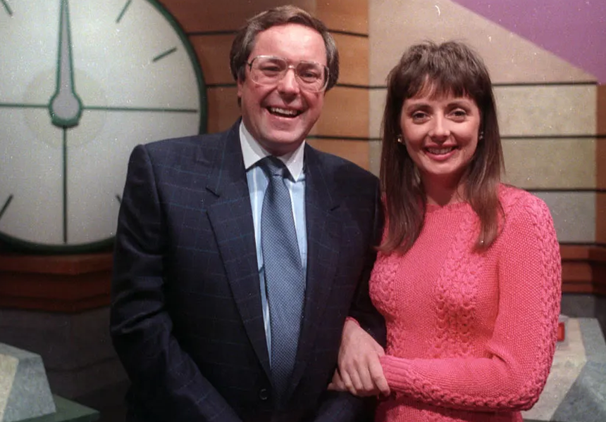 The first edition of ‘Countdown’ the British TV game show involving word and number puzzles.