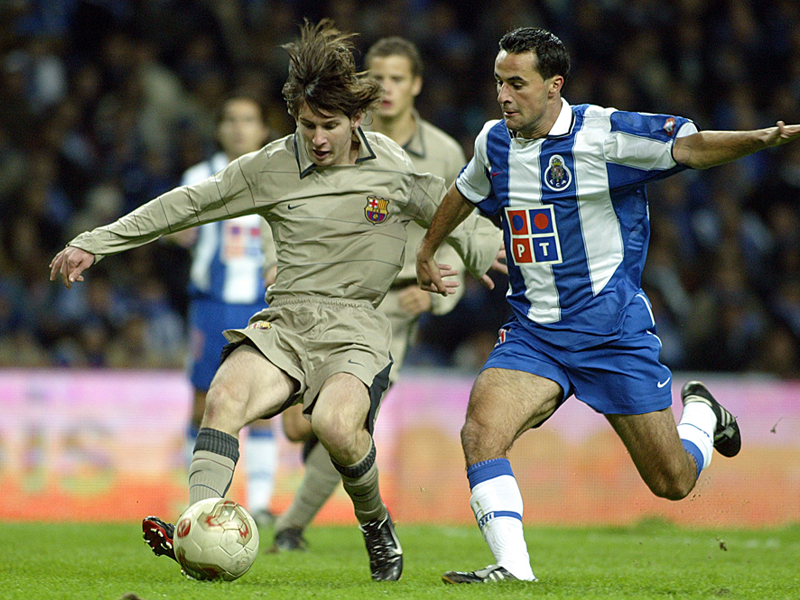 16-year-old Lionel Messi makes his official debut for FC Barcelona when he comes on as a substitute in a friendly against Porto.