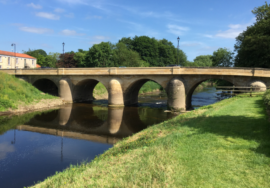 The re-opening of the Tadcaster Bridge, which is believed to date from around 1700. The bridge collapsed on 29th December 2015 after flooding that followed Storm Eva. The loss of the bridge involved a 16 mile detour and loss of businesses in the town.