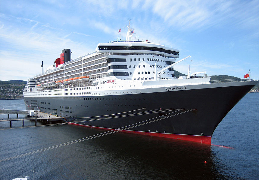 The liner RMS Queen Mary 2, was named by Queen Elizabeth II. At the time of her construction in 2003 she was the longest, widest and tallest passenger ship ever built.