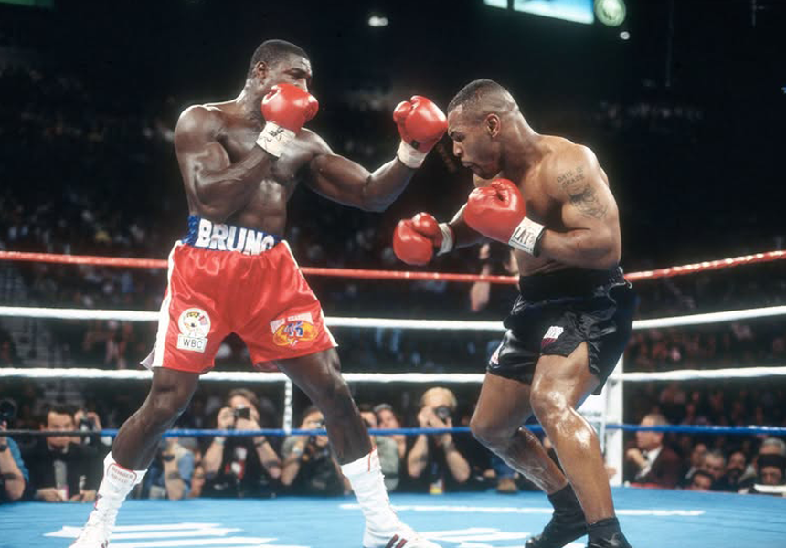 Mike Tyson defeated Frank Bruno by technical knockout (TKO) in the third round at the MGM Grand Garden Arena in Las Vegas to win the WBC heavyweight title.
